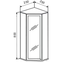  Doratiz Шкаф Doratiz Вена 25 2712.250 (белый, левый)