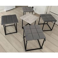 Пуфик Puff-loft 5в1 (дерево/светло-серый)