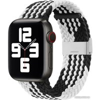 Ремешок Hurtel Strap Fabric для Apple Watch Ultra/8/7/6/SE/5/4/3/2, 49мм/45мм/44мм/42мм (черный/белый)