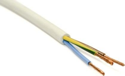 Провод силовой ВЭКЗ ПВС 3x2.5 (100 м, белый)