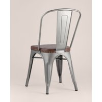 Стул Stool Group Tolix Soft LF818C Grey 7083/PU7002 (серебристый)