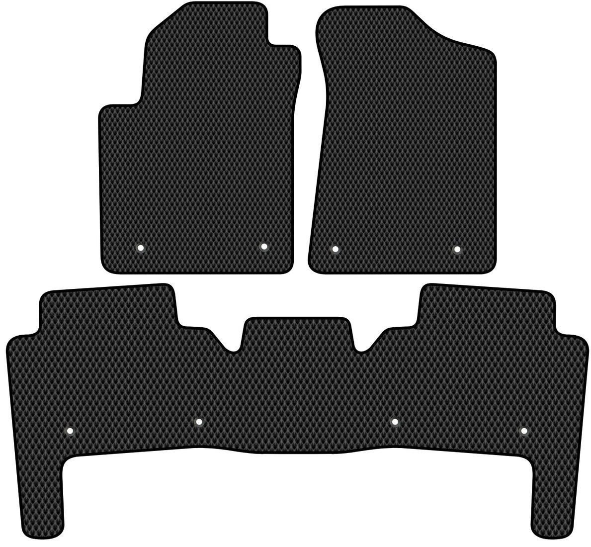 

Комплект ковриков для авто Alicosta Infiniti QX80 (suv) 2013 - 2017 (черный, ромб)