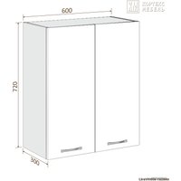 Шкаф навесной Кортекс-мебель Корнелия Лира ВШ60с (дуб сонома)