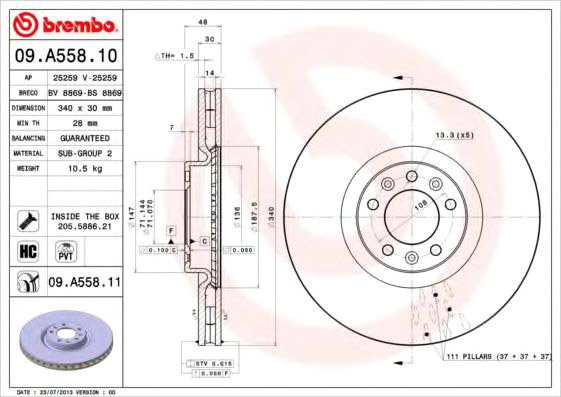 

Brembo 09A55811