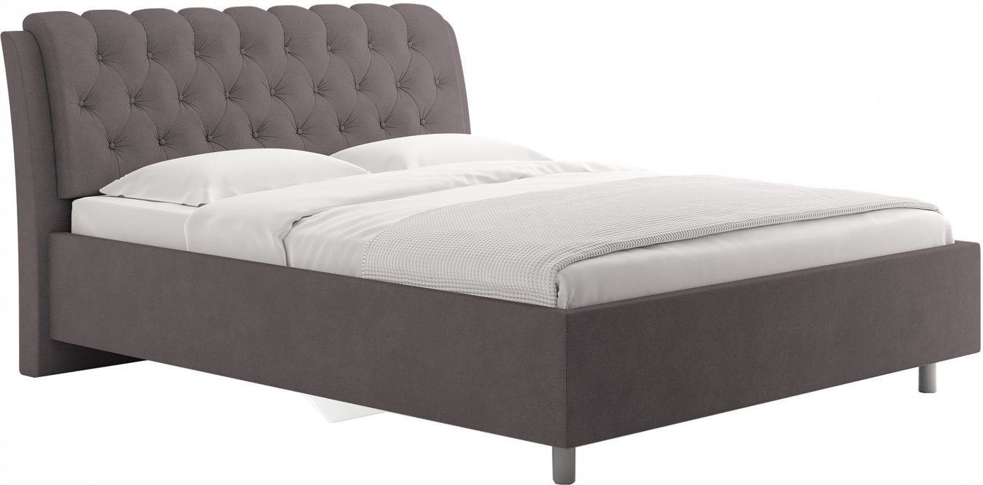 Кровать Сонум Olivia 90x200 (замша какао)