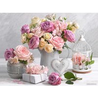 Алмазная мозаика  Феникс+ Розовый букет 65588