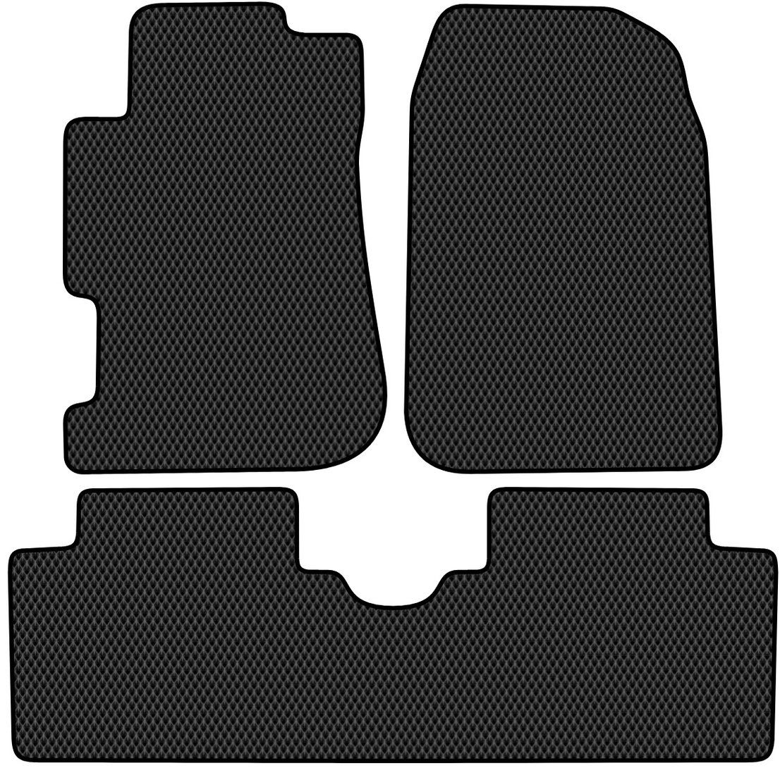 

Комплект ковриков для авто Alicosta Honda Civic VII (седан / ES, EU, ES5, EP) 2000 - 2006 (черный, ромб)