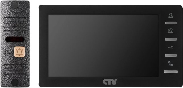 

Комплект видеодомофона CTV CTV-DP1701S (черный)