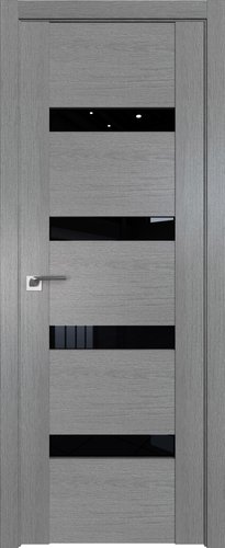 ProfilDoors 2.81XN L 70x200 (грувд серый, стекло черный триплекс)