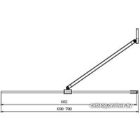 Стеклянная шторка для ванны Ambassador Bath Screens 16041206 70