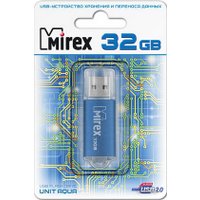 USB Flash Mirex UNIT AQUA 32GB (13600-FMUAQU32)