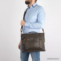 Мужская сумка Poshete 253-01256-26-DBW (коричневый)
