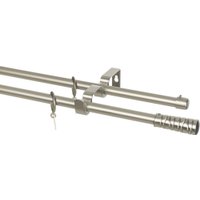 Карниз для штор Sundays Home Лайт Мозаика 16мм+16мм двухрядный (сатин, 2.4м)