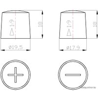 Автомобильный аккумулятор AutoPart Plus 555-100 (55 А/ч)