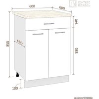 Шкаф напольный Кортекс-мебель Корнелия Лира НШ60р1ш (белый/марсель)