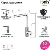 Смеситель IDDIS Rule RULSBL0i05