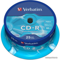 CD-R диск Verbatim 700Mb 52x 43432 (25 шт.)
