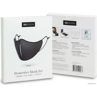 Повязка XD Design Protective Mask Set P265.871 (черный/голубой)