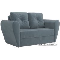 Диван Мебель-АРС Квартет (велюр серо-синий HB-178 26)