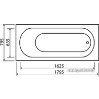 Ванна Esse Borneo 180x80