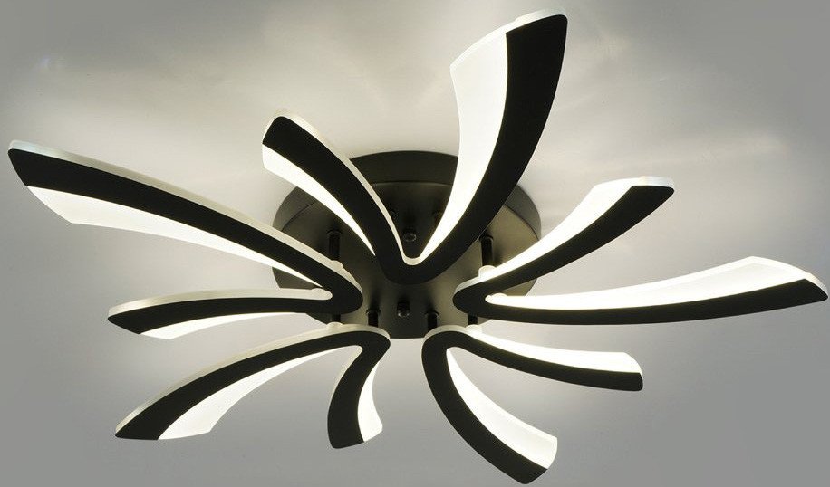 

Припотолочная люстра Estares Alessia 100W 5F-APP-750х76-BLACK/WHITE-220-IP20