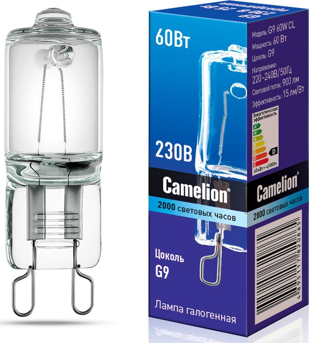 

Галогенная лампа Camelion G9 60W CL