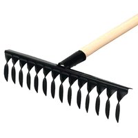 Грабли зубчатые ЧистоОпт витые металлические 14 зубьев