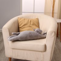 Игрушка-подушка Sima-Land Кот 10688866 (серый)