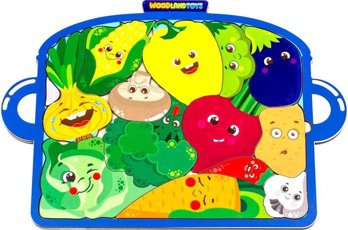 

Мозаика/пазл WoodLand Toys Кастрюля с овощами 137105
