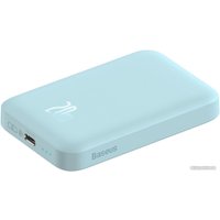 Внешний аккумулятор Baseus Magnetic Mini Air Wireless Fast Charge Power Bank 20W 6000mAh (голубой)