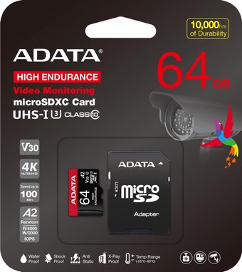 ADATA High Endurance 64Gb AUSDX64GUI3V30SHA2-RA1