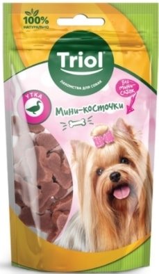

Лакомство для собак Triol Мини-косточки из утки для мини-собак (50 г)