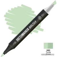 Маркер художественный Sketchmarker Brush Двусторонний G83 SMB-G83 (зеленая черепаха)