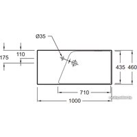 Умывальник Jacob Delafon Rythmik 100x46 [EXN112-Z]
