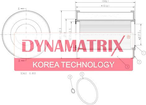 

Масляный фильтр Dynamatrix-Korea DOFX154/1D