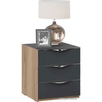 Тумба Трия Глосс ТД-319.03.02 (яблоня беллуно/стекло графит матовый)