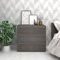 Комод Кортекс-мебель Бари 80 3ш (береза/береза/дуб сонома)