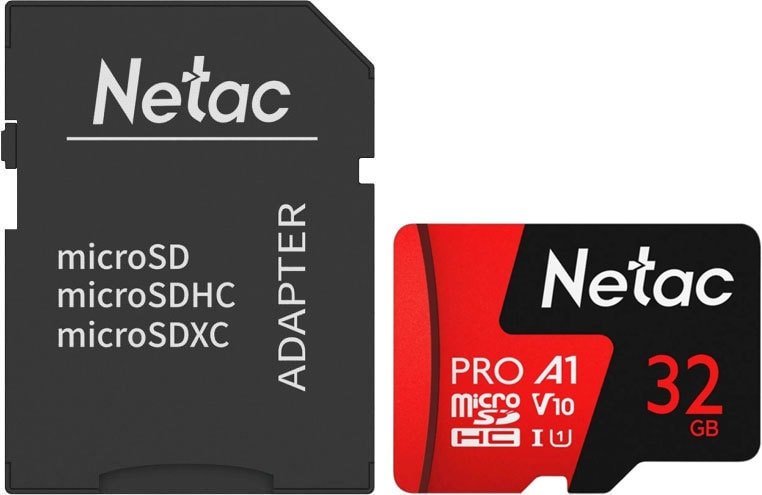 

Карта памяти Netac P500 Extreme Pro 32GB NT02P500PRO-032G-R (с адаптером)