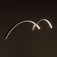 Подвесная люстра AksHome Wave (черный)