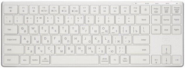 Клавиатура xGhost Blade TKL White Silver