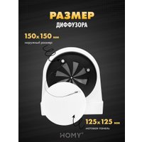 Вентиляционная решетка HOMY AO150W