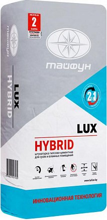 

Выравнивающая штукатурка Тайфун LUX Hybrid (30 кг)