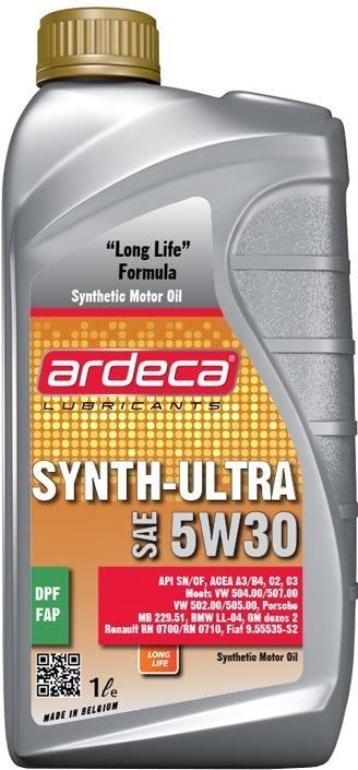 

Моторное масло Ardeca SYNTH-ULTRA 5W-30 1л