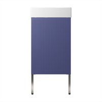  Wellsee Тумба под умывальник 3 в 1 WC Area 221804003 (тумба/матовый синий, раковина/глянцевый белый, ножки/нержавеющая сталь)