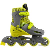 Роликовые коньки Onlitop 4605222 (р. 34-37, серый/желтый)