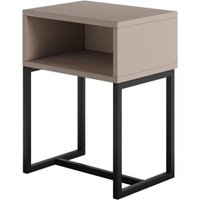 Тумба MONOFIX С металлическими опорами (капучино/черный)