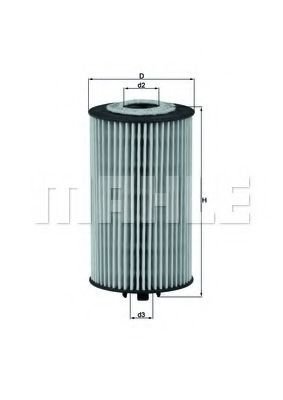 

Масляный фильтр Mahle Knecht OX401D
