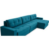 Угловой диван Mio Tesoro Манчестер 292 1.5ек-1.5ек-1.5пф (1102 аквамарин)