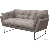 Диван Brioli Анико двухместный (V3/серо-коричневый)