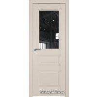 Межкомнатная дверь ProfilDoors 67U L 80x200 (санд/стекло дождь черный)